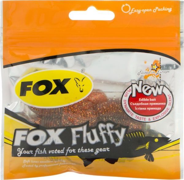 Твистер FOX Fluffy 55 мм 8 шт. #002