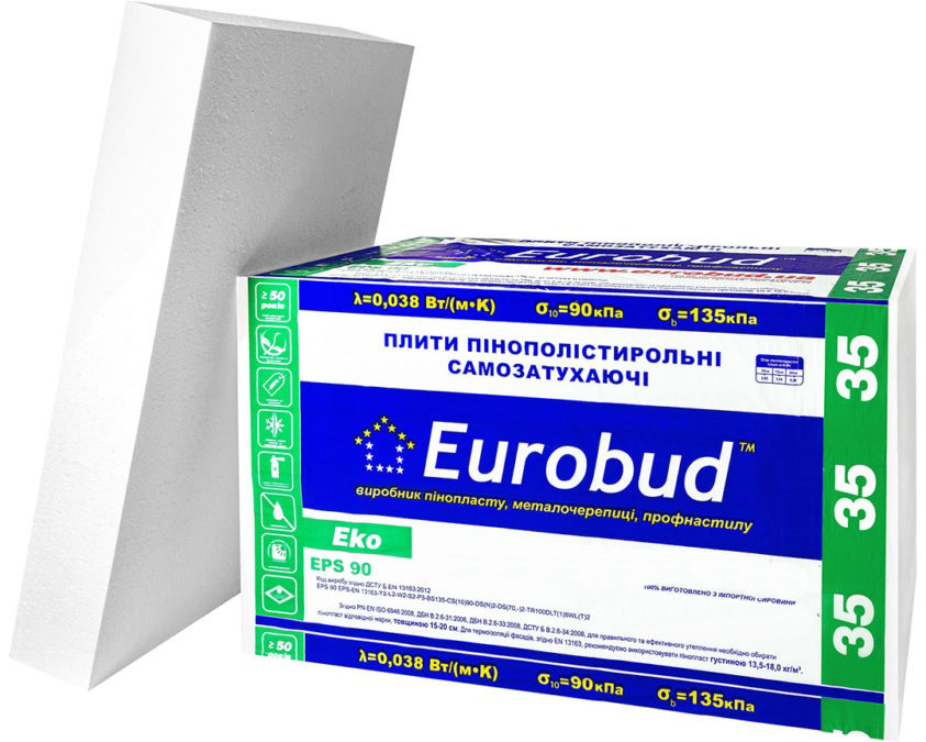Пенопласт 35 Eurobud EPS-90 Eko 40 мм
