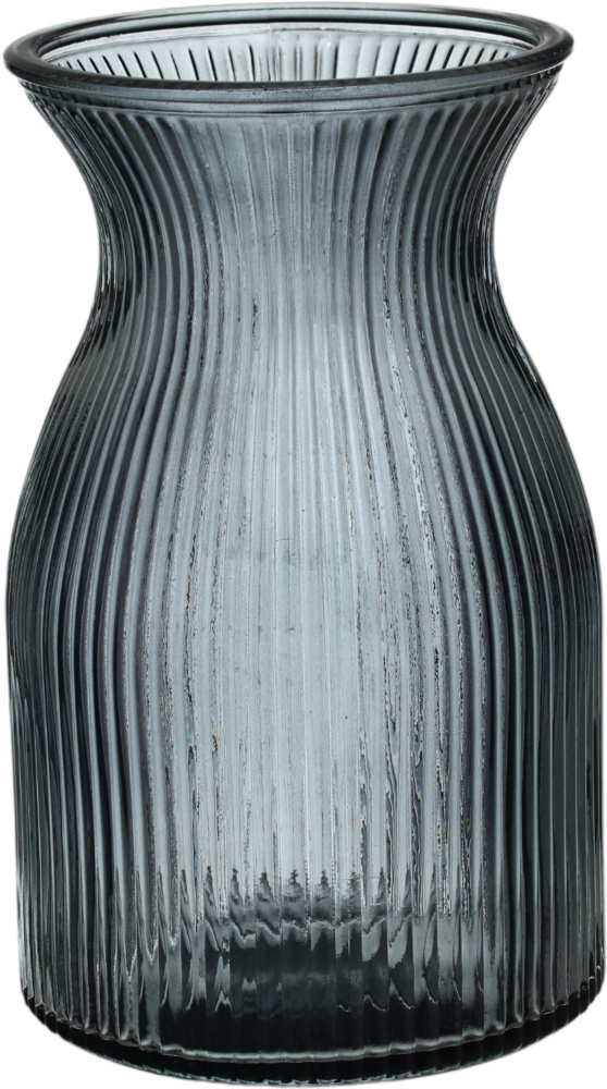 Ваза стеклянная Sensio Lines 20 см серая 20 vertical stripes