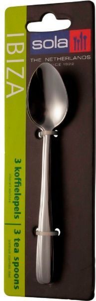 Набор ложек чайных 3 шт IBIZA 03000480 Sola