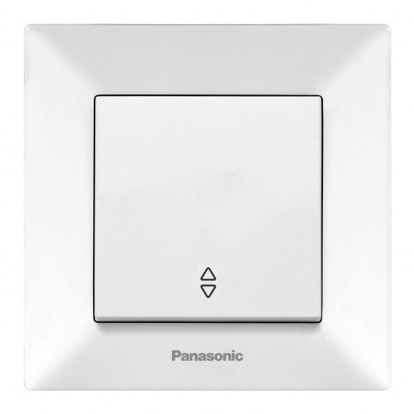 Выключатель проходной одноклавишный Panasonic Arkedia Slim без подсветки 10 А 250В белый 480100194