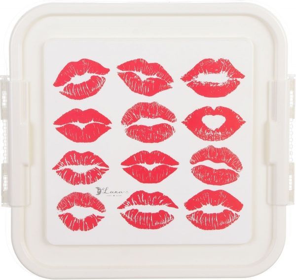 Органайзер Fashion kiss 25х26х11 см белый с красным 