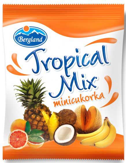 Льодяники Bergland тропічний мікс 70 г (5999542080845) 