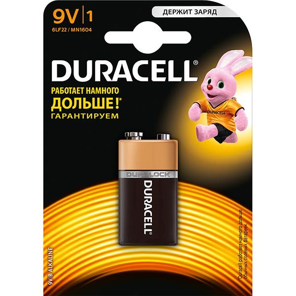 Батарейки Duracell PP3 (крона) 1 шт. (81381920) 