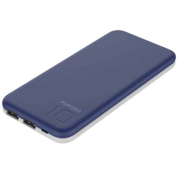 Внешний аккумулятор (Power Bank) Puridea S2 10000mAh Li-Pol Rubber Blue & White (S2-Blue White)