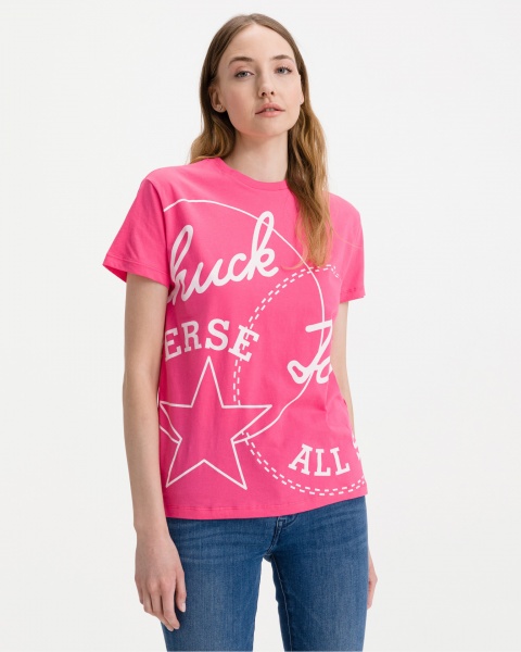 Футболка Converse Exploded Chuck Patch Tee 10021642-A04 р.L рожевий