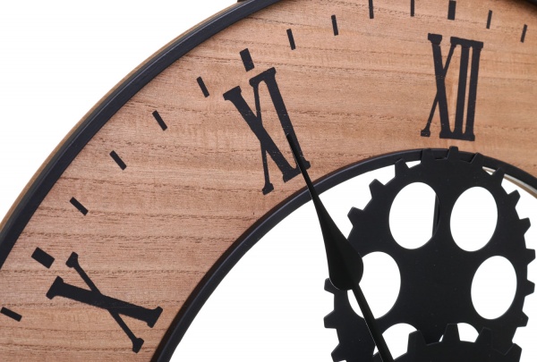 Часы настенные Механизм 57 см коричневые