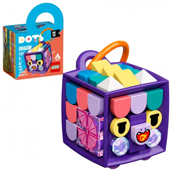 Конструктор LEGO Dots Брелок для сумочки «Дракон» 41939