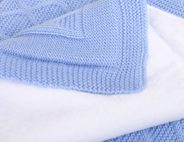 Простирадло Mari-Knit 90х90 см світло-блакитний 0801 