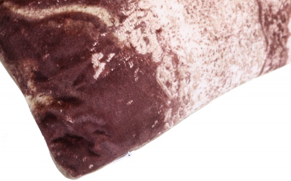 Подушка декоративна Мармур 45x45 см коричневий із принтом HOME&STYLING 