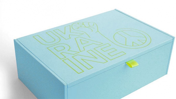 Скринька дерев'яна S UA Peace блакитний 128x178x54 мм CooverBox