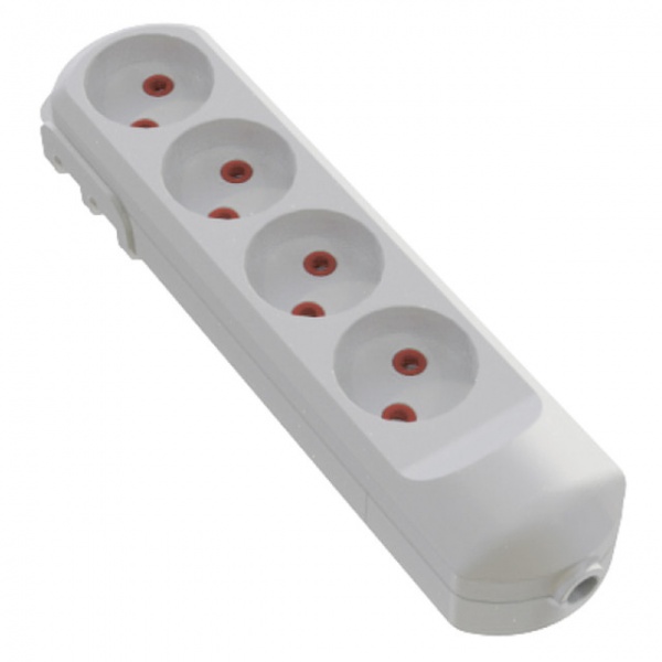 Колодка Neomax без заземления 4 гн. белый NX500400 