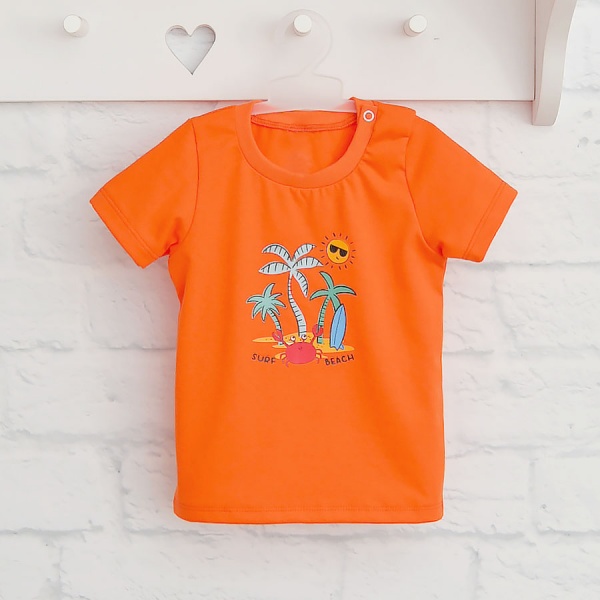 Футболка детская для мальчиков Blanka р.92 оранжевый 110269 