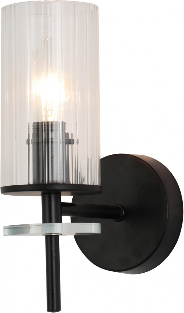 Світильник настінний Sensio Canis 40 Вт E14 чорний/прозорий ALG-74590/1W