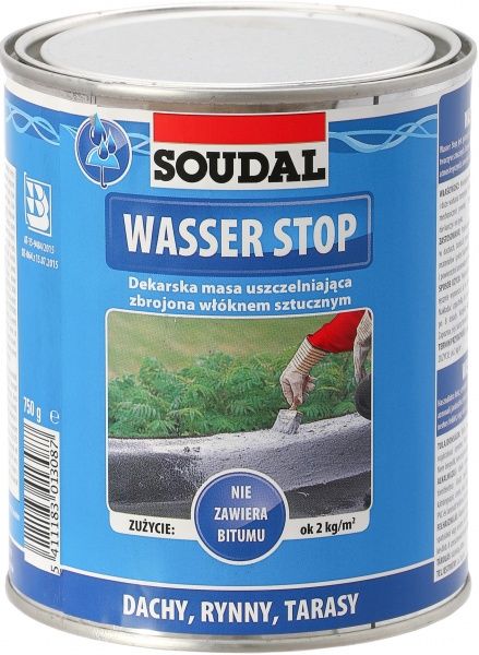 Герметик SOUDAL Wasser Stop 0,75 кг