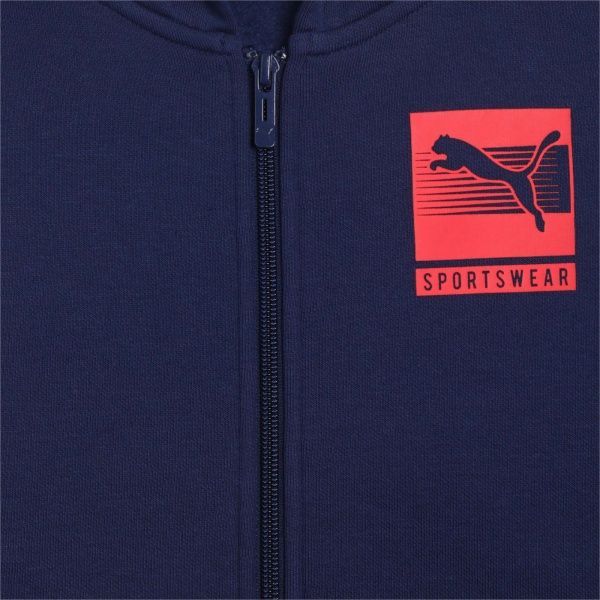 Джемпер Puma Boys Hooded Full-Zip FL 58486706 р. 110 синий