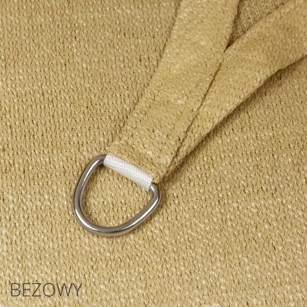 Тент-парус HDPE трикутник 3,6x3,6x3,6 м бежевий 