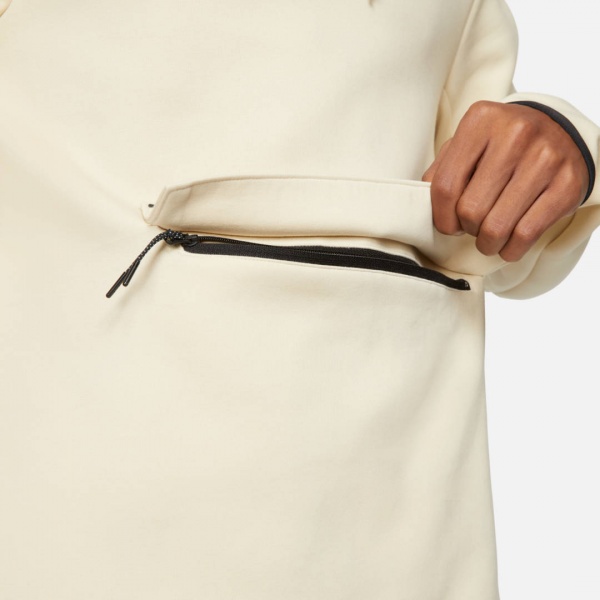 Джемпер Nike M NSW TCH FLC LS FNL NK TOP CZ9897-234 р. M бежевий