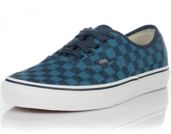 Кеди Vans U Authentic (Stitch Checker) V004MLJPK р.45 синій