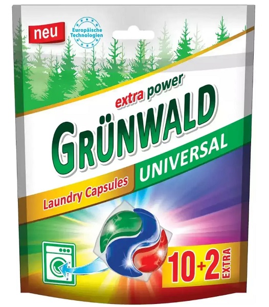 Капсулы для машинной стирки Grunwald Universal Горная свежесть 12 шт.