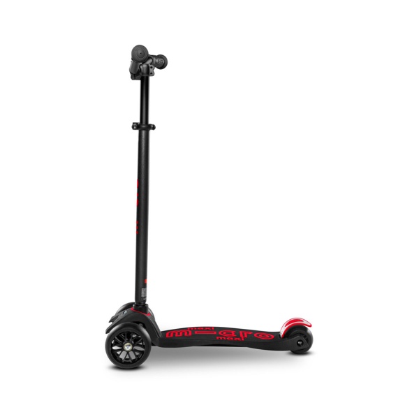 Самокат Micro Maxi PRO Deluxe чорний із червоним MMD087 