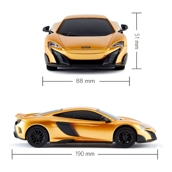 Машинка на р/к - Mclaren 675LT (1:24, 2.4Ghz, золотий) 1:24 124GMGL