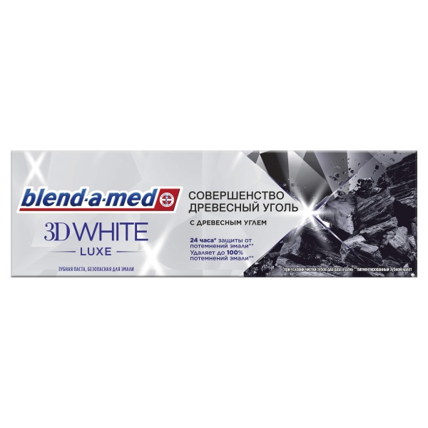 Зубна паста Blend-a-Med 3D White Luxe Деревне вугілля 75 мл