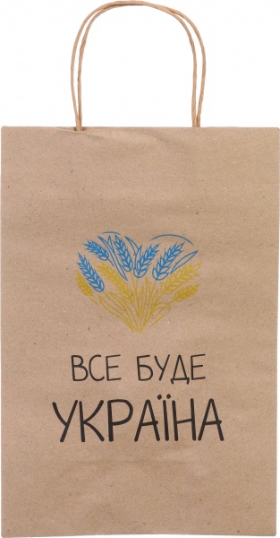 Пакет паперовий L Серце крафт Gift K