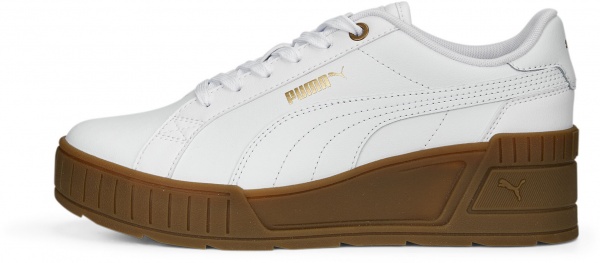 Кроссовки Puma KARMEN WEDGE PUMA WHITE-PUMA WHITE-GUM 39098505 р.37,5 белый