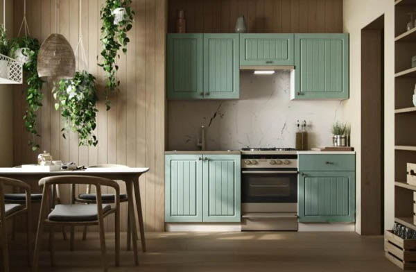 Кухня Грейд Прованс Грейд МДФ 2м прованс изумруд/белый