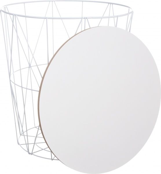 Стіл-кошик Сканді 40х40х42 см білий 