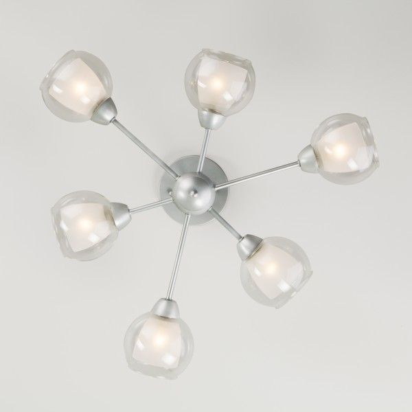 Люстра потолочная Strotskis Vivien 30163/6 6x40 Вт E27 матовое серебро 