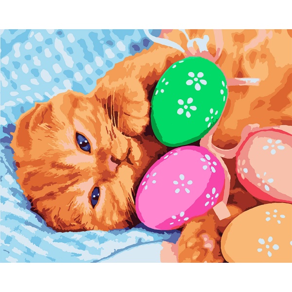 Картина по номерам Рыжее солнышко 953960 40x50 см Santi 