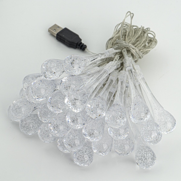 Декоративная гирлянда Altalusse (INL-2709U-30 Cold) встроенный светодиод (LED) 30 ламп 4,5 м 