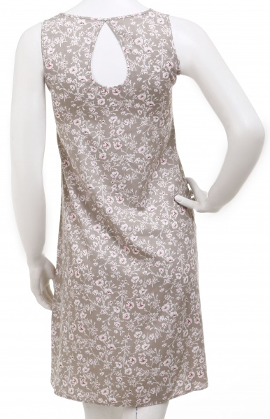 Ночная рубашка Trio BIZE принт цветы р.S оливковый