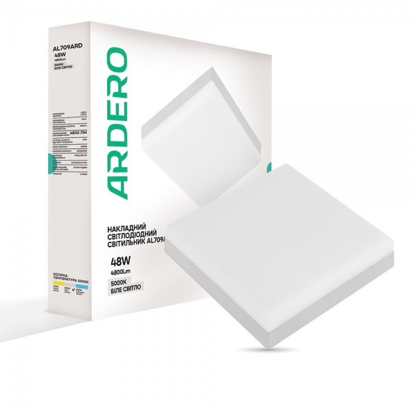 Світильник адміністративний LED ARDERO 48 Вт IP40 білий AL709ARD 