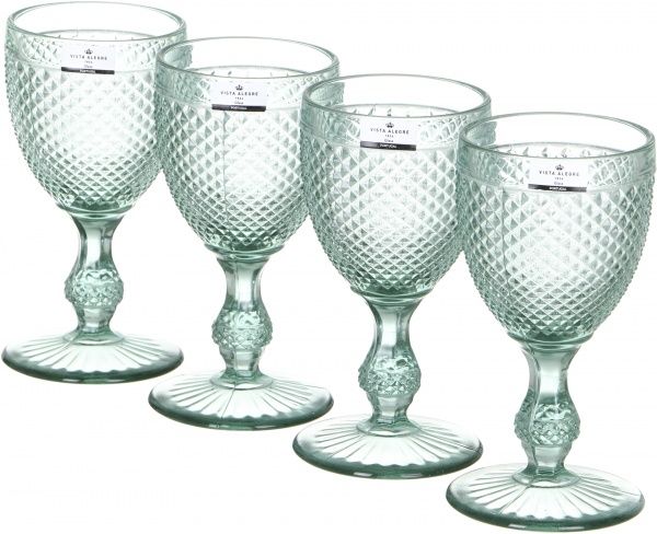 Набор бокалов для воды Bicos Cinza мятный 280 мл 4 шт. 49000059 Vista Alegre