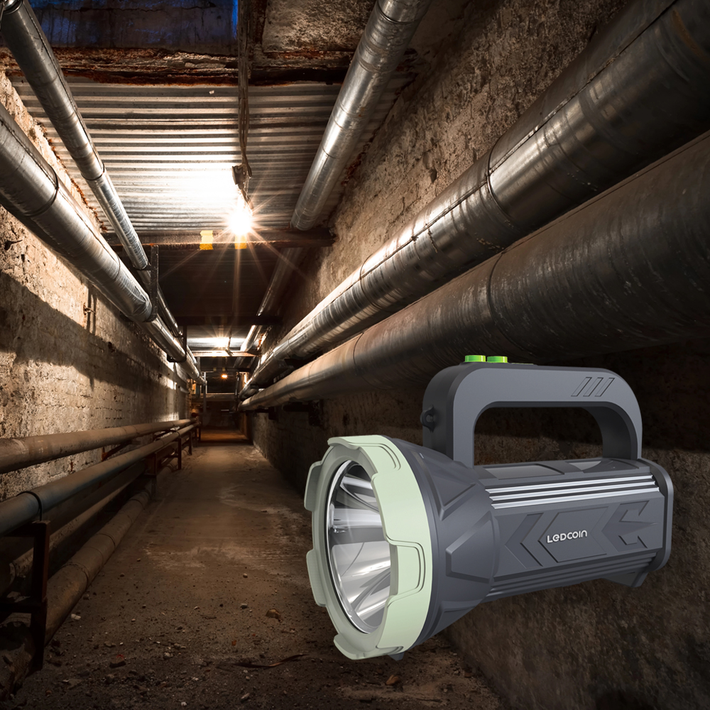 Фонарь светодиодный LEDCOIN EL306 7 Вт темно-серый 80567