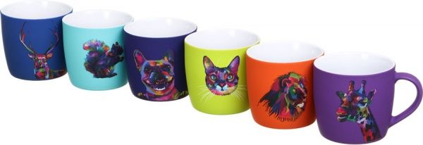 Чашка Neon Dog 350 мл фиолетовая