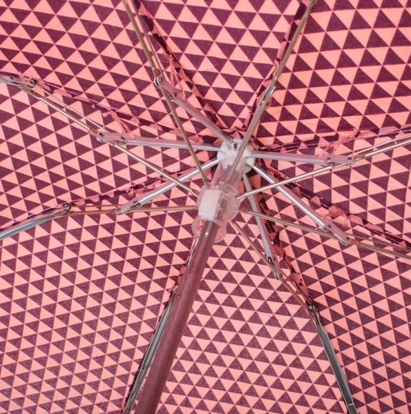 Парасолька Геометрія, складна півавтомат помаранчевий 