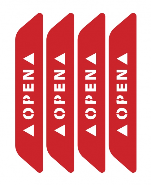 Светоотражающая наклейка LOOM Open LM-10078-red для твердых поверхностей