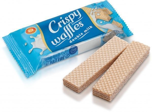 Вафлі CRISPY WAFFLES double milk 32 г 