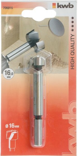 Сверло Форстнера KWB для отверстий под шарниры 16 мм 1 шт. 706016