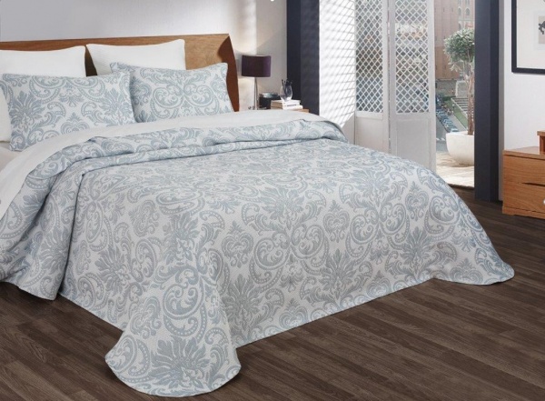 Покрывало Prince 160x220 см La Nuit бело-голубой 