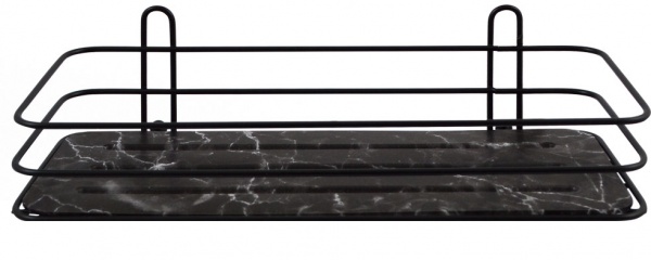 Полиця-сітка Arino 60935 чорний мармур 