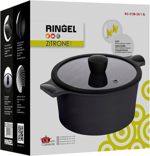 Кастрюля с крышкой Zitrone 5,2 л 24x12 см RG-2108-24/1 BL Ringel