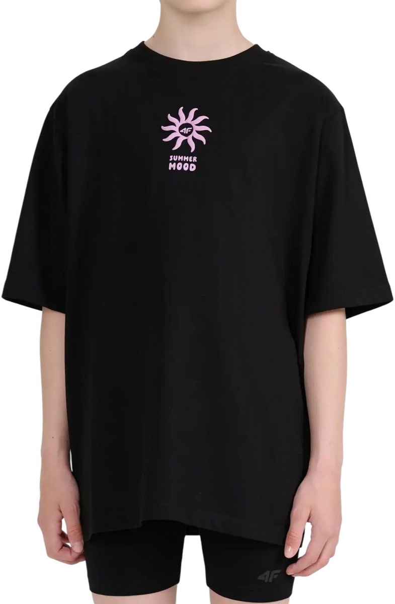 Футболка 4F TSHIRT F2940 4FJWSS26TTSHF2940-20S р.146 черный — фото 1