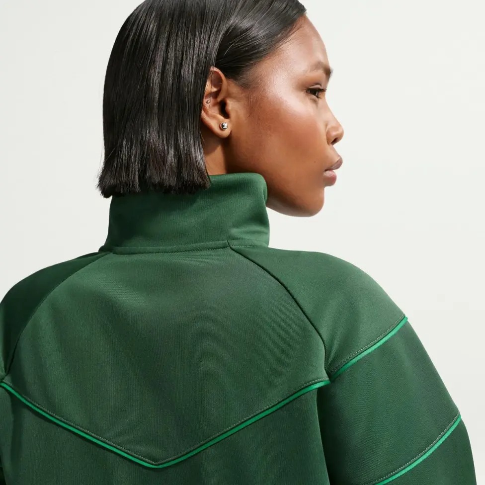 Кофта Nike W NSW NK WR POLY KNIT JKT HJ0975-323 р.XS зеленый