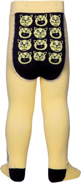 Колготки детские Conte-Kids CK TIP-TOP (веселі ніжки) мал. 477 14С-79СП р.80-86 светло-желтый/с рисунком 