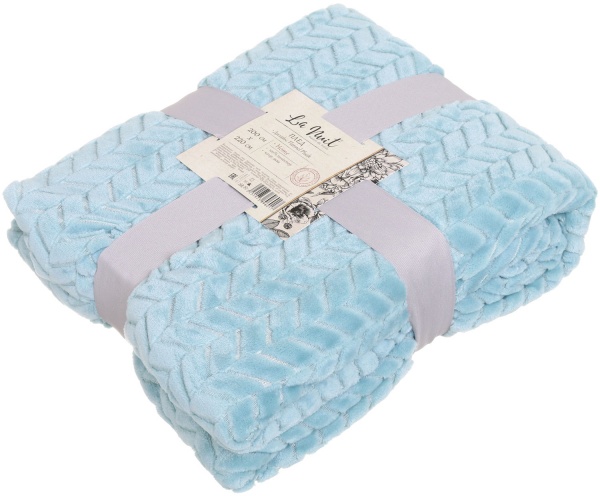 Плед flannel plush 200x220 см аква La Nuit 